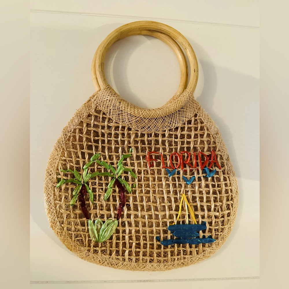 Vintage straw bag
